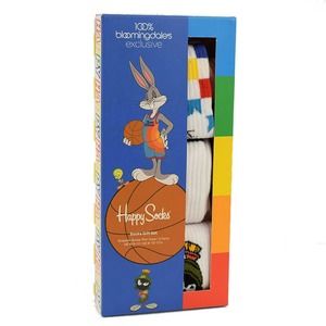 HAPPY SOCKS 3 Pack TWEETY BUGS MARVIN Combed Cotton Crew Socks 10-13 NEW